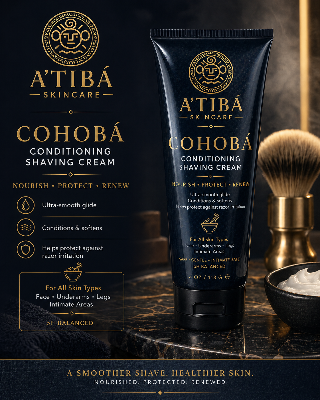 Cohobá — Crema de Afeitar Unisex / Unisex Shaving Cream
