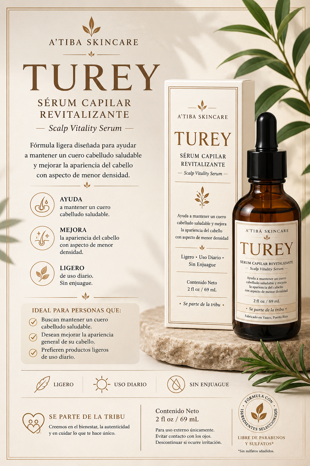 TUREY — Sérum de Vitalidad para el Cuero Cabelludo / Scalp Vitality Serum
