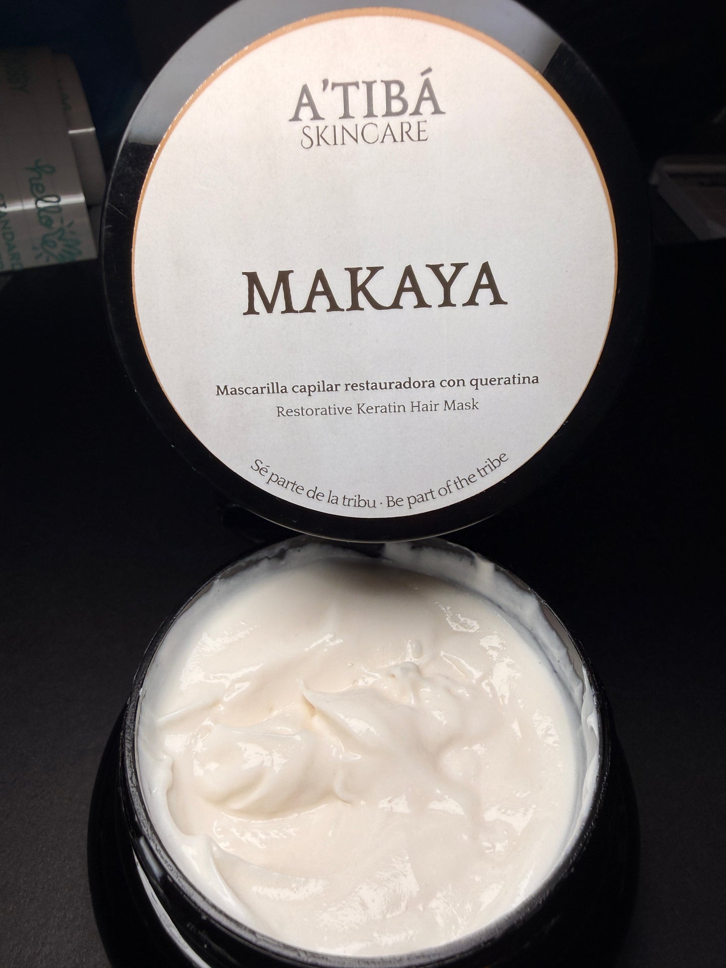 Makaya hair mask texture — rich creamy salon-inspired conditioning formula