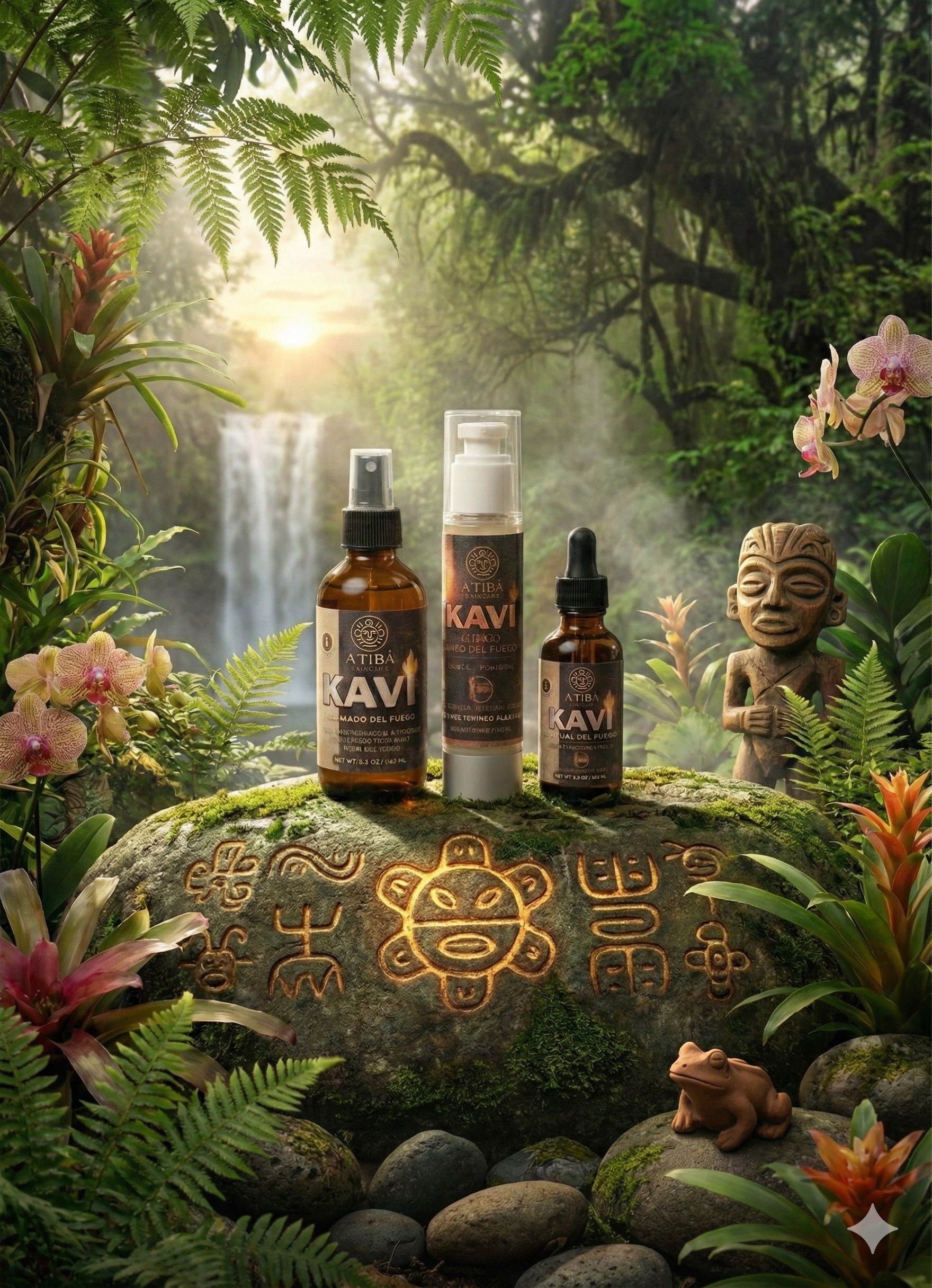 Kaví Ritual del Fuego Complete Bundle — handmade in Puerto Rico by A'Tibá Skincare