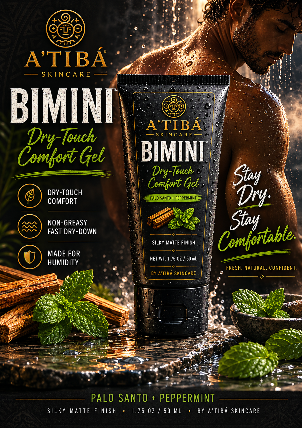 BIMINI Dry-Touch Comfort Gel lifestyle — Step 3 of the BIMINI intimate grooming ritual