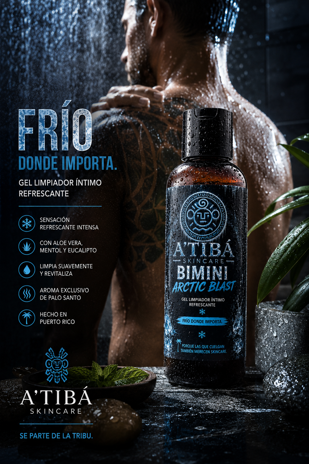 BIMINI™ Arctic Blast — intense cooling sensation palo santo peppermint eucalyptus menthol