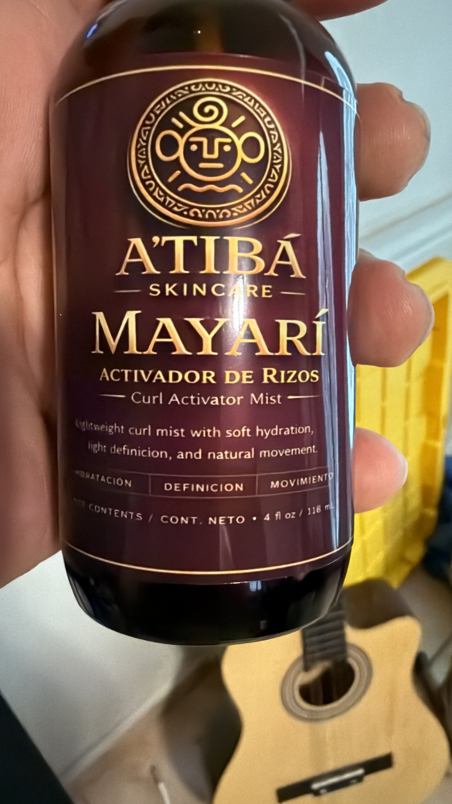 Mayarí Curl Activator Mist by A'Tibá Skincare — 8 oz fine mist bottle hero image