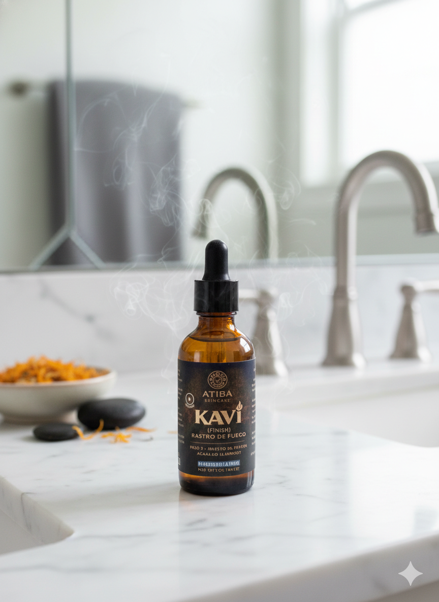 Kaví Rastro del Fuego — frizz control finishing serum detail view