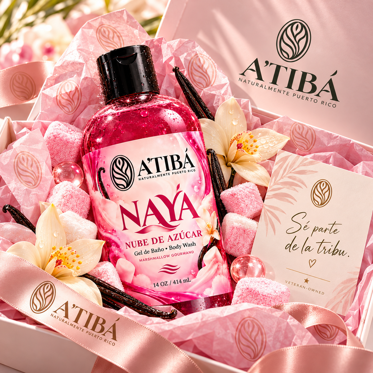 NAYÁ — Nube de Azúcar · Gel de Baño / Marshmallow Gourmand Body Wash