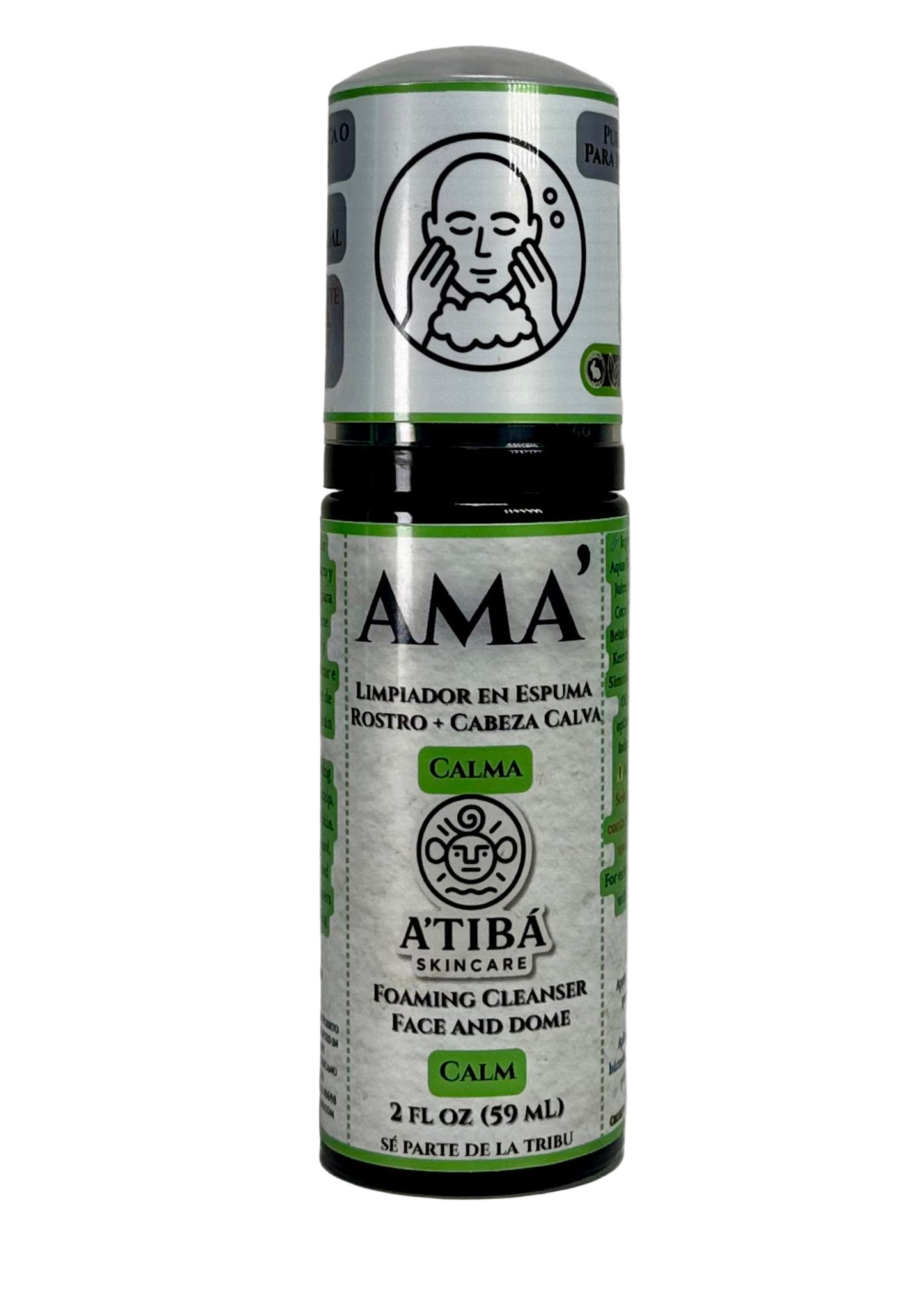 Ama’ Calm – Gentle Foaming Cleanser for Sensitive Skin | Limpiador Espumoso Suave para Piel Sensible