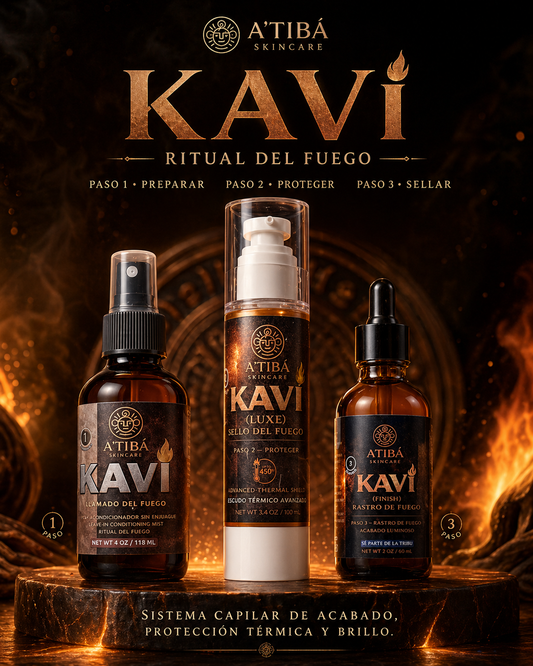 Kaví Ritual del Fuego Complete Bundle by A'Tibá Skincare — 3-step hair care system hero image