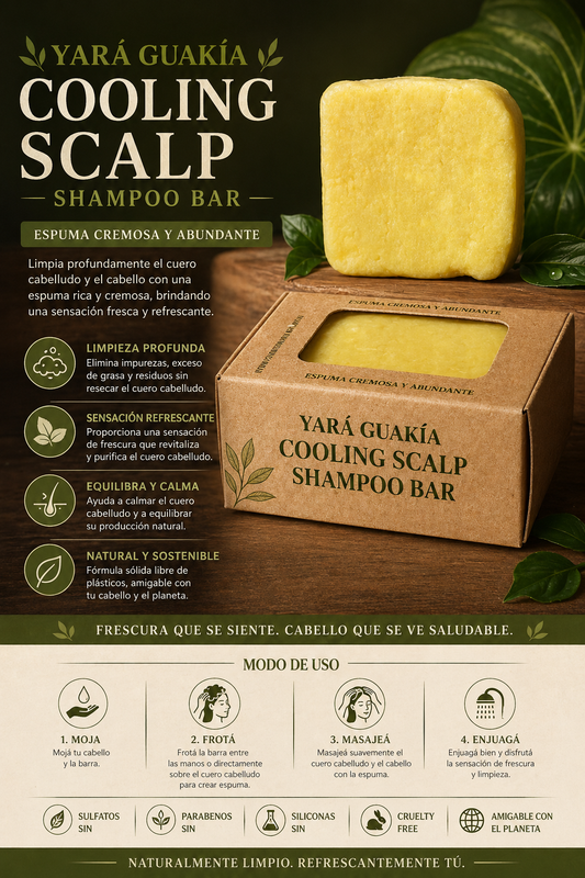 Yará Guakia Cooling Scalp Shampoo Bar by A'Tibá Skincare — hero image