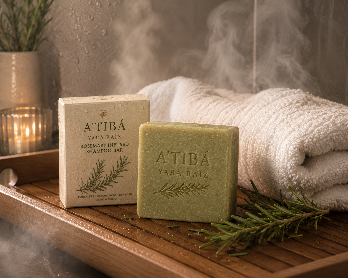 Yará — Raíz · Barra de Champú Revitalizante con Romero / Rosemary Scalp Revitalizing Shampoo Bar