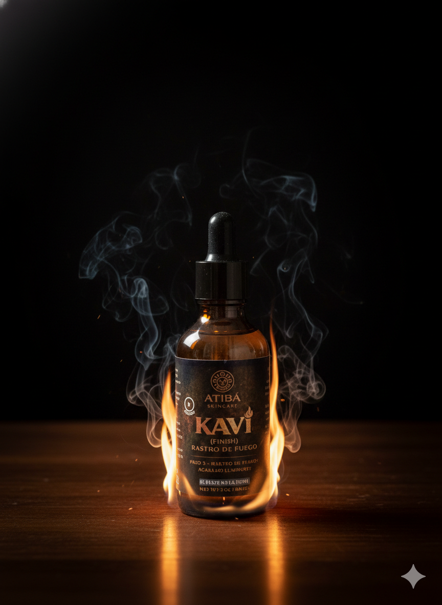 Kaví Finish Polishing Serum texture — lightweight argan and silicone formula