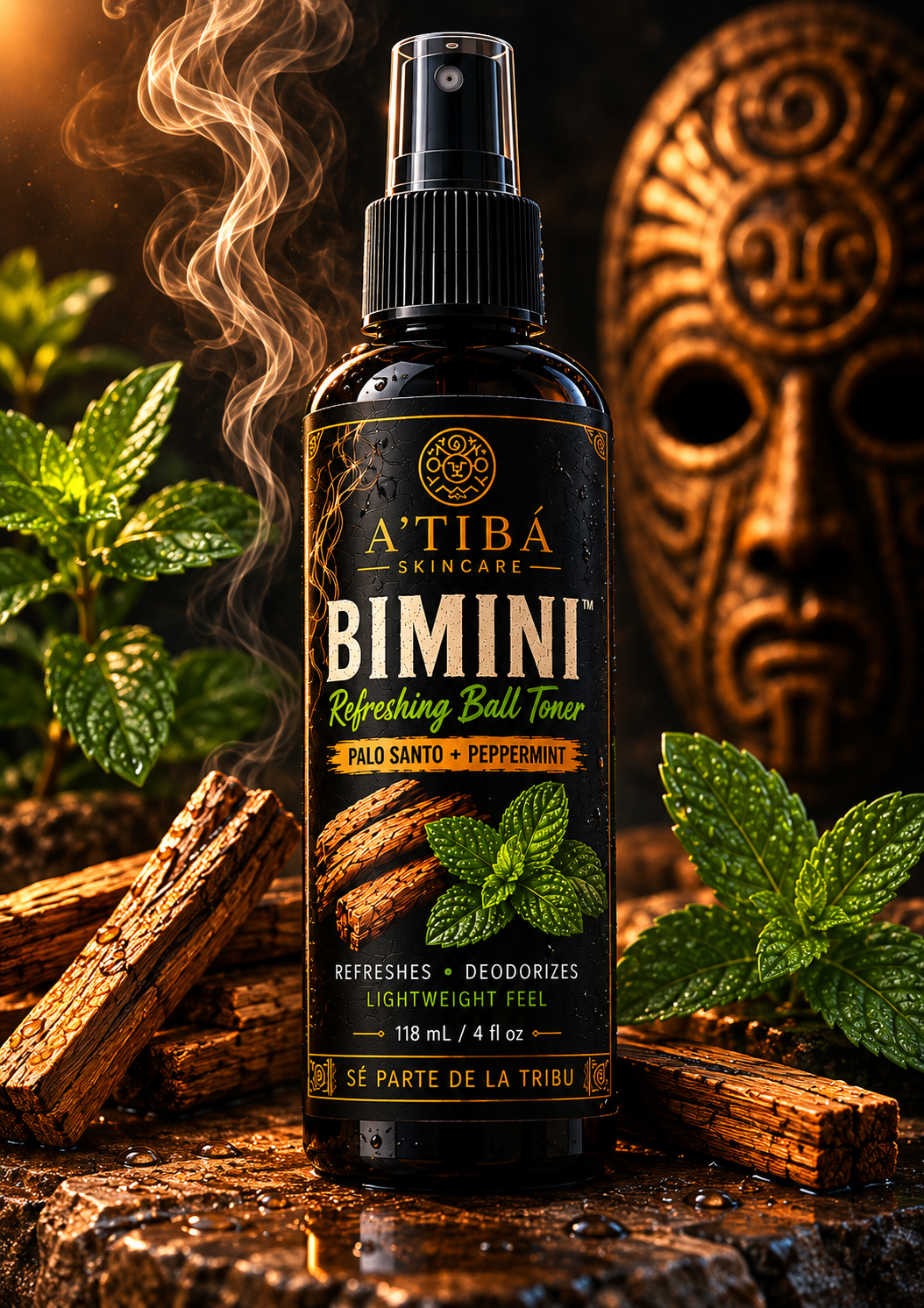 BIMINI™ Refreshing Ball Toner by A'Tibá Skincare — hero product image 4 oz amber spray bottle