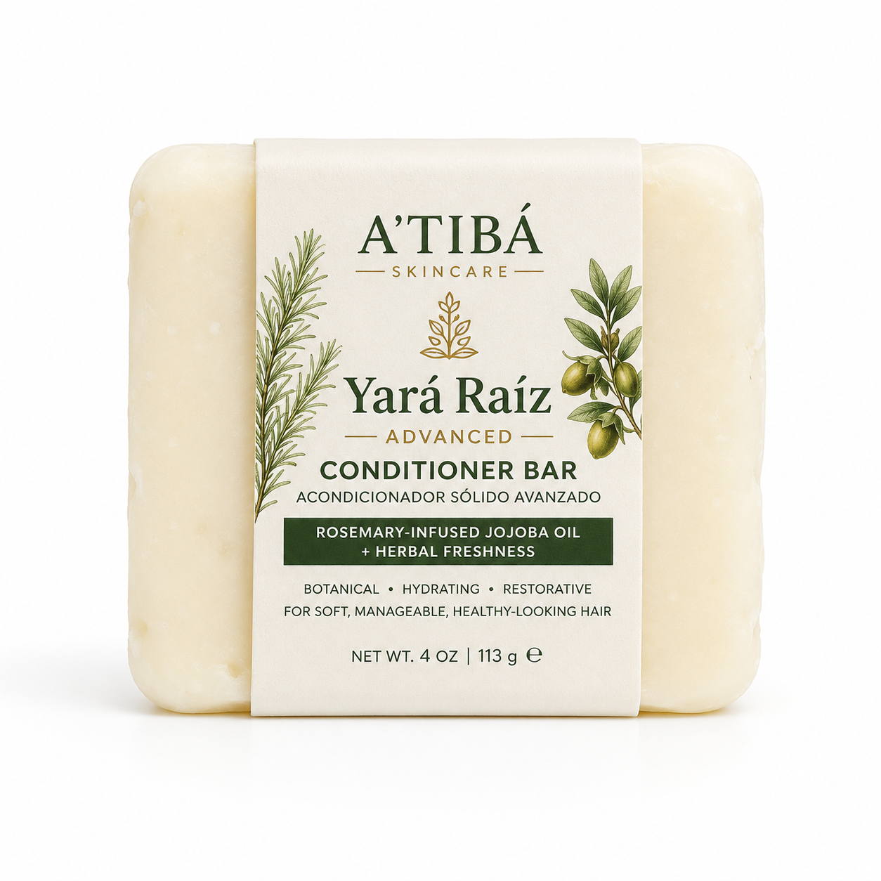 Yará Raíz Conditioner Bar lifestyle — Step 2 of the Yará Raíz herbal hair ritual