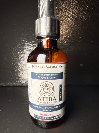 TOBAKO SAGRADO Aceite de Barba (Ceiba) | 2 oz TOBAKO SAGRADO Beard Oil (Ceiba) | 2 oz