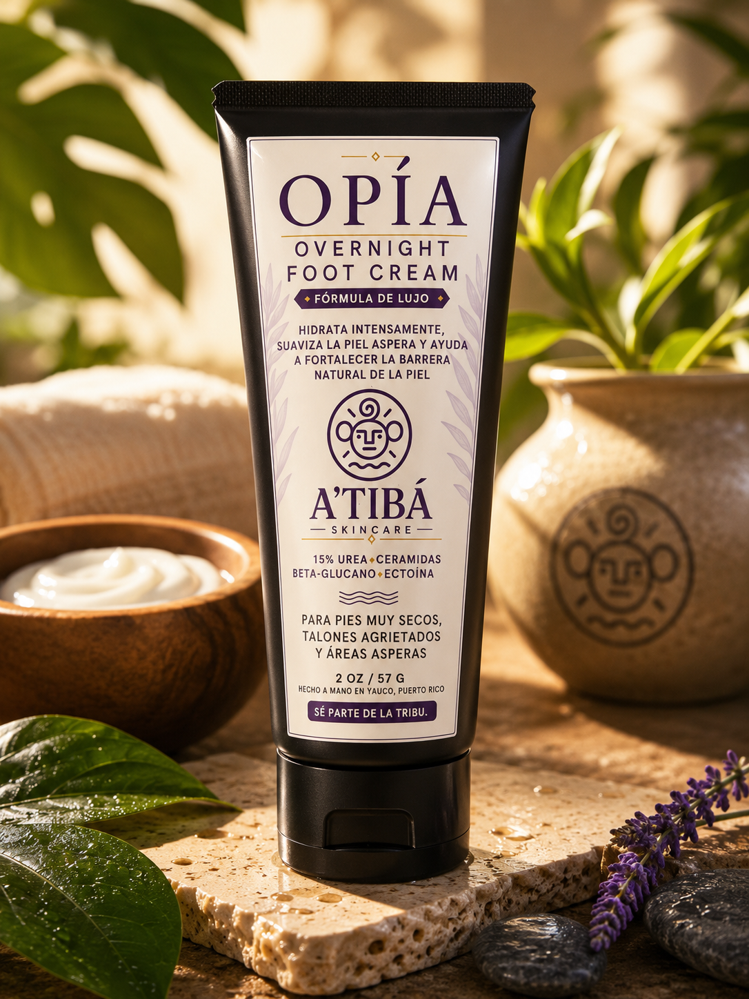 OPÍA Overnight Foot Cream – Luxury Formula | Crema Nocturna para Pies de Lujo