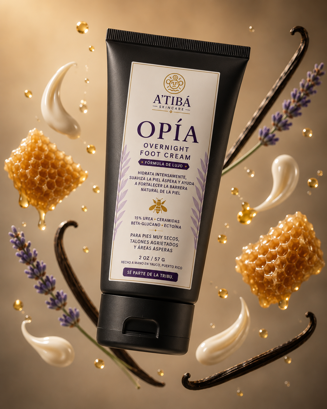 OPÍA Overnight Foot Cream – Luxury Formula | Crema Nocturna para Pies de Lujo